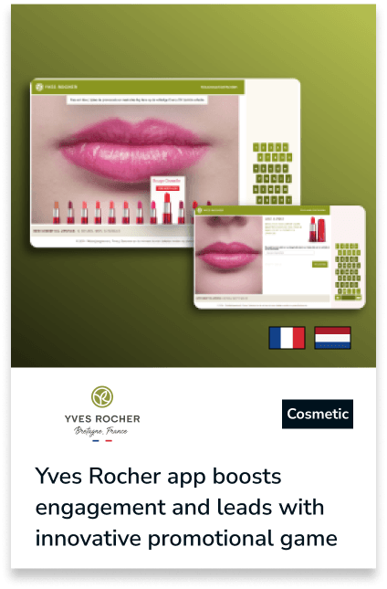Aplikacja mobilna Yves Rocher: gra, która zwiększyła liczbę leadów o 20%