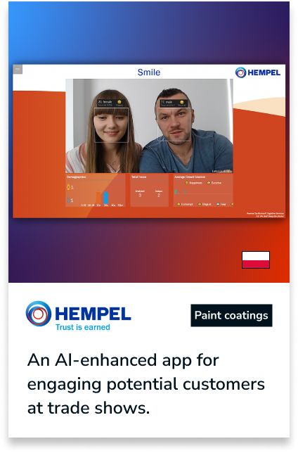 Hempel Smile: AI, która przyciąga tłumy na targach